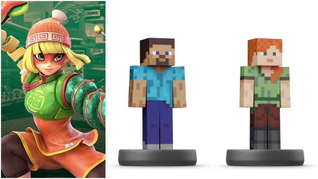 Erscheinungsdatum von Minecraft Super Smash Bros. bekannt gegeben.  Ultimate amio, Minecraft Steve und Alex amiibo verzögert
