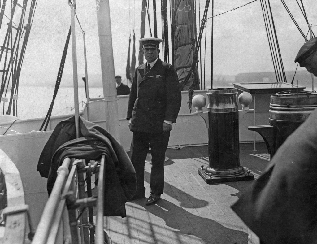 Polarforscher Ernest Shackleton an Bord 