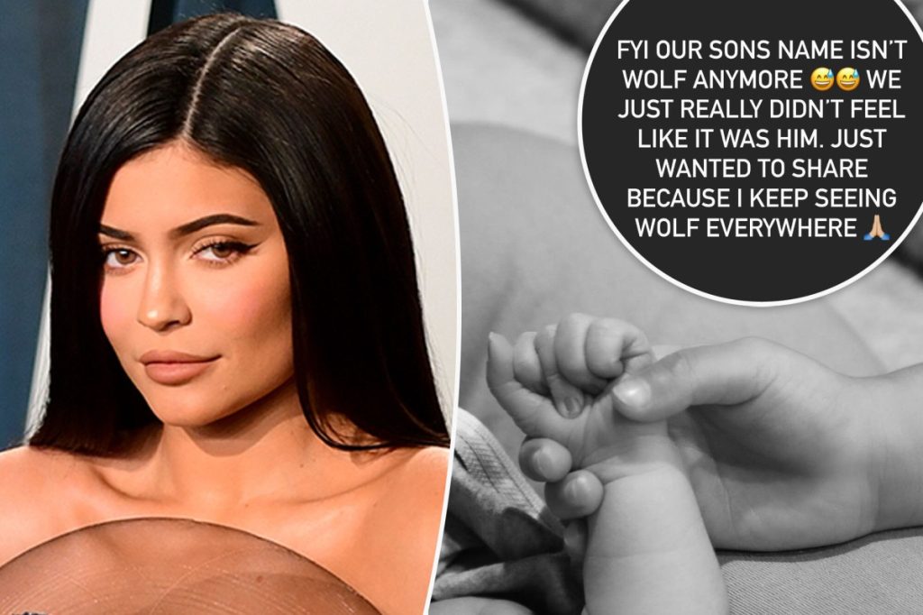 Kylie Jenner und Travis Scott ändern den Namen von Baby Wolf