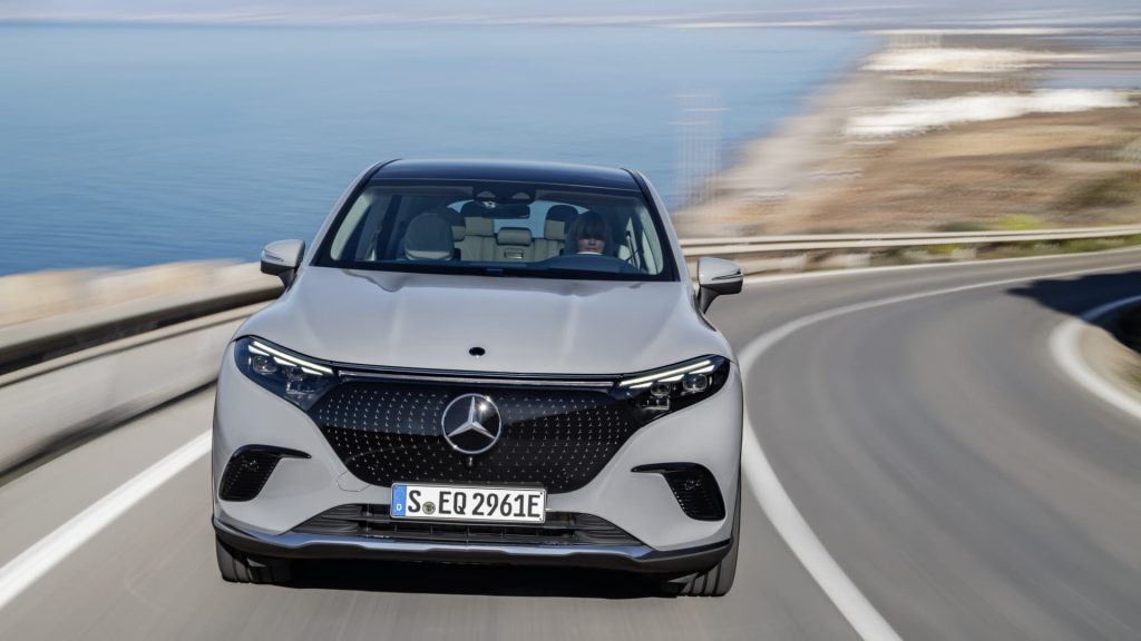 Mercedes-Benz hat sein neues Elektroauto EQS aus den USA vorgestellt