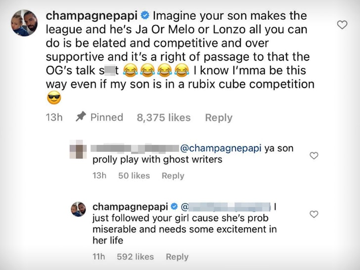 Drake Kommentar IG