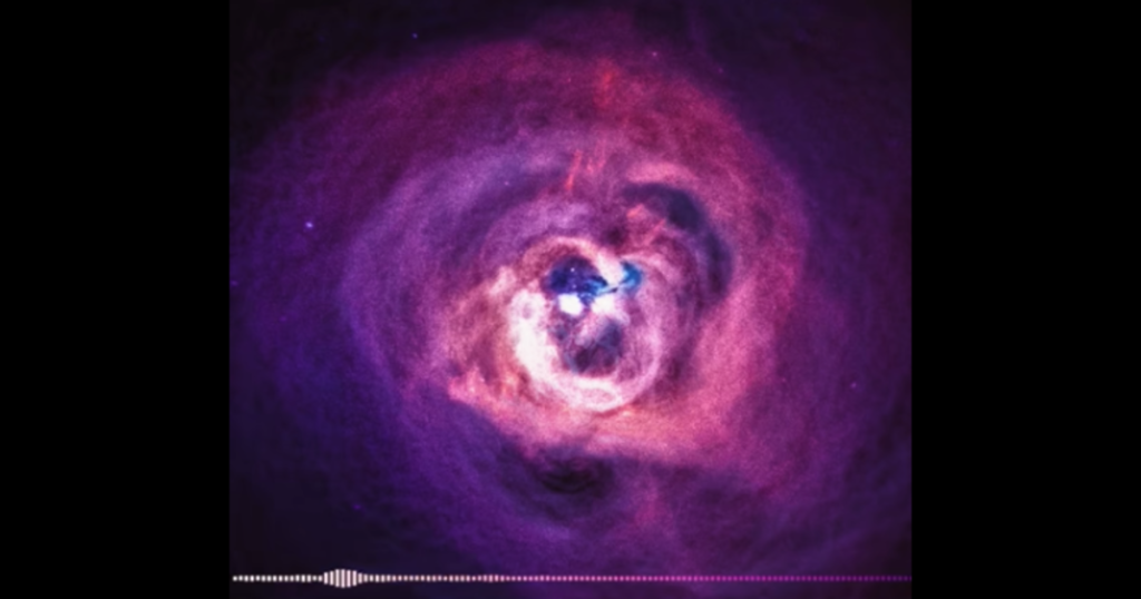 Das schmerzhafte Geräusch eines Schwarzen Lochs ermöglicht es Menschen, die Geräusche des 240 Millionen Lichtjahre entfernten Weltraums zu hören