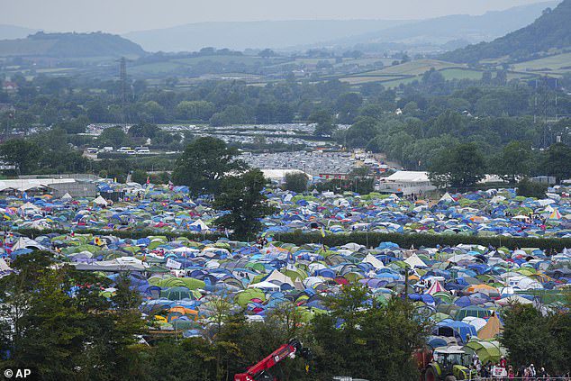 Hunderte Zelte wurden am Freitag auf dem Festival-Campingplatz gesichtet