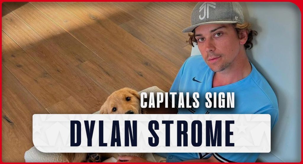 Capitals unterschreibt Dylan Strom in zweiter Linie für einen Einjahresvertrag über 3,5 Millionen US-Dollar