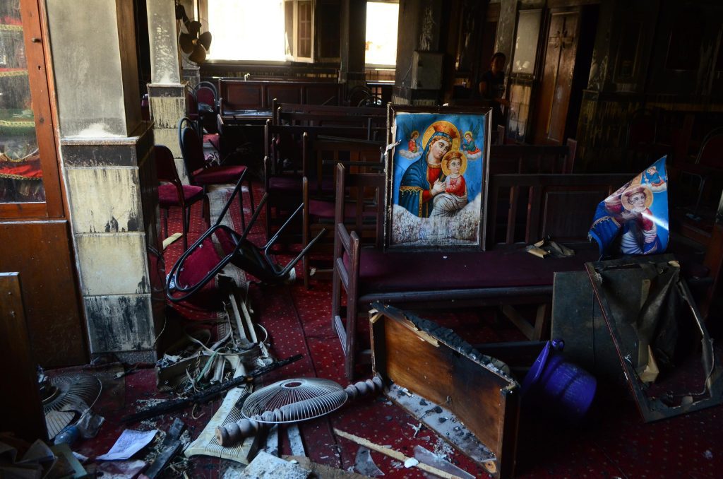 Bei einem Brand in einer koptischen Kirche in Kairo sind 41 Menschen getötet worden, darunter 10 Kinder