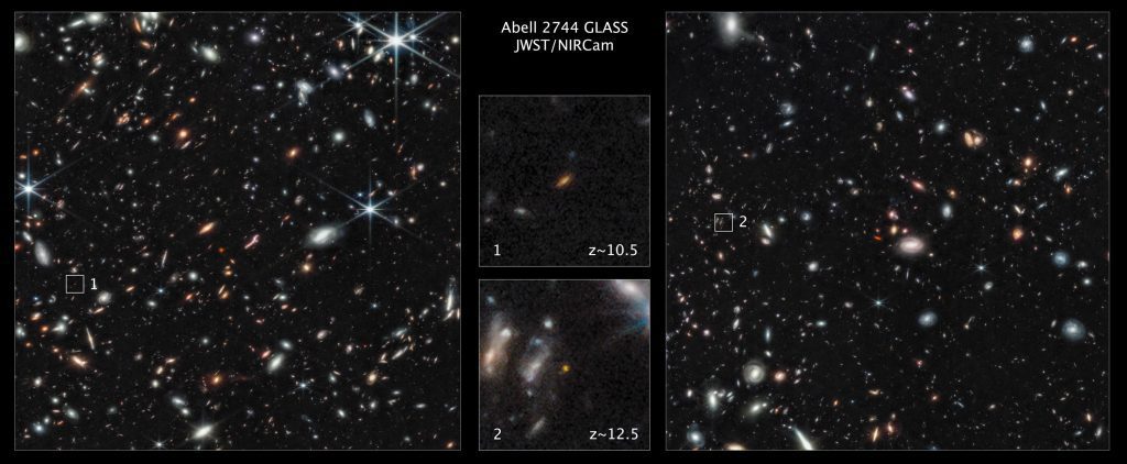 Das Webb-Weltraumteleskop entdeckt frühe Galaxien, die vor Hubble verborgen sind