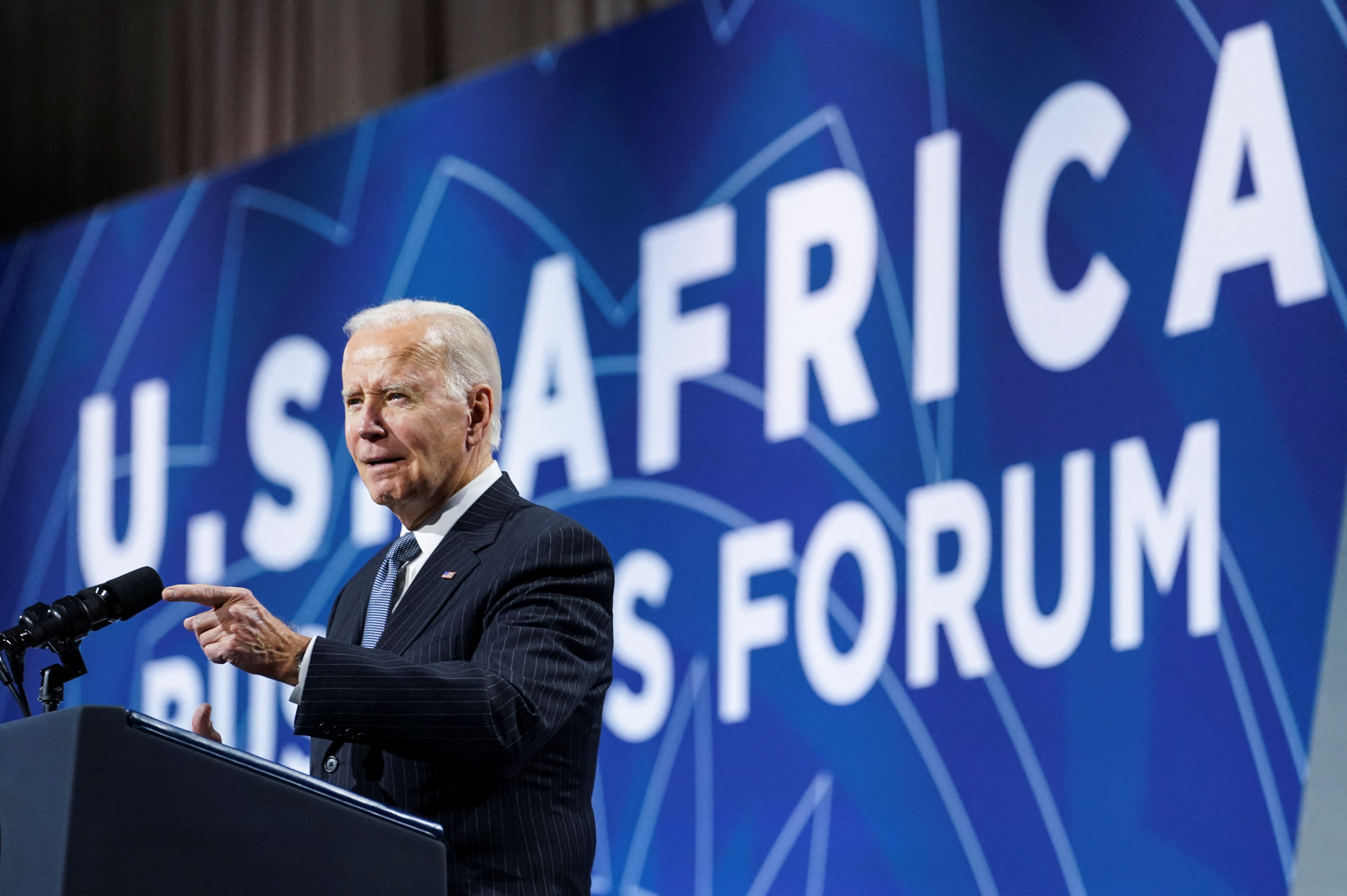 US-Präsident Biden spricht auf dem US-Africa Leaders Summit 2022 in Washington