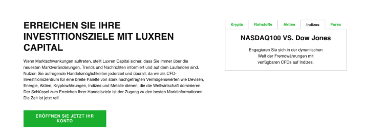 Luxren Capital Marktabdeckung